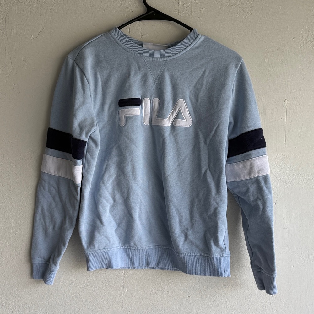 Fila Men's Sky Blue Crewneck Sweater